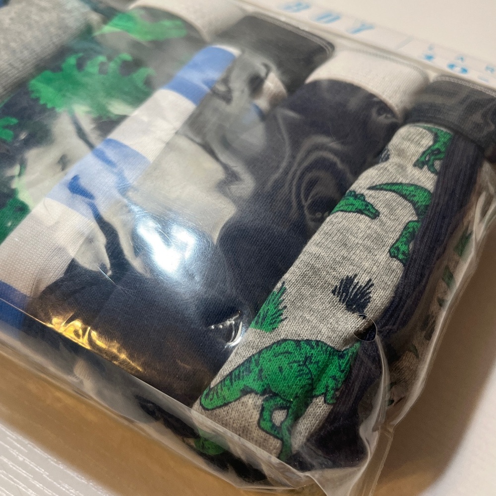 New in package children’s place boy 7 briefs underwear dinosaur sz large 10-12 - Picture 2 of 5